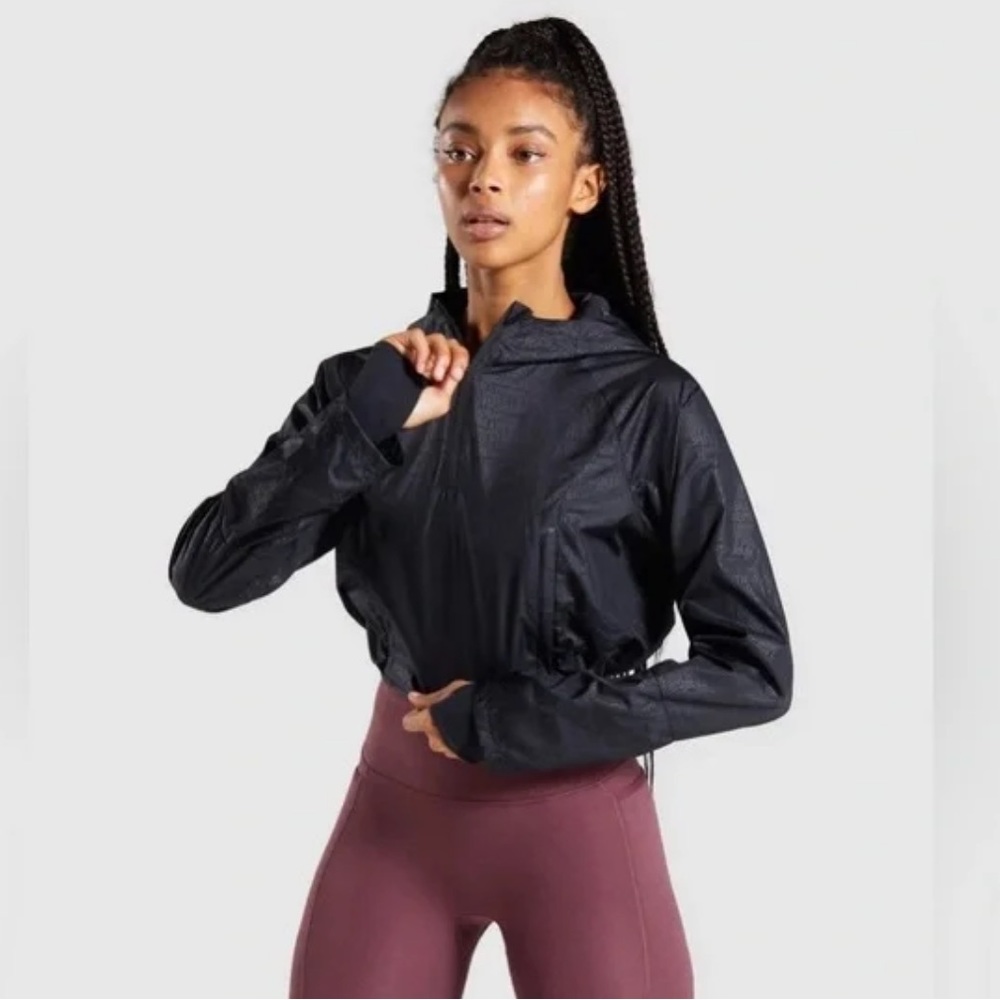 Gymshark Speed 1/4 Zip Jacket • NWT • Black •Size XS